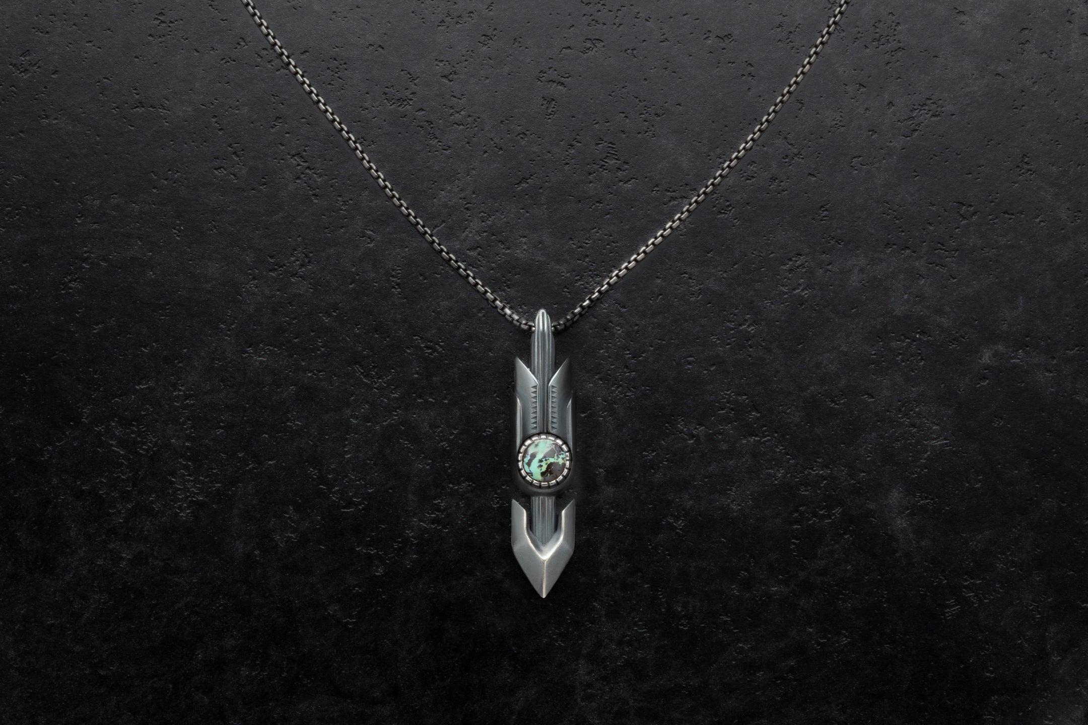 NATRONA NECKLACE - BURNISHED SILVER