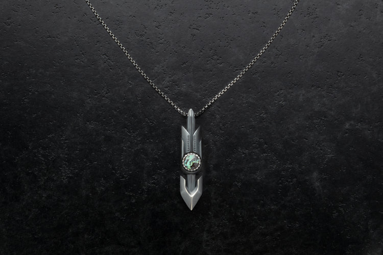 NATRONA NECKLACE - BURNISHED SILVER
