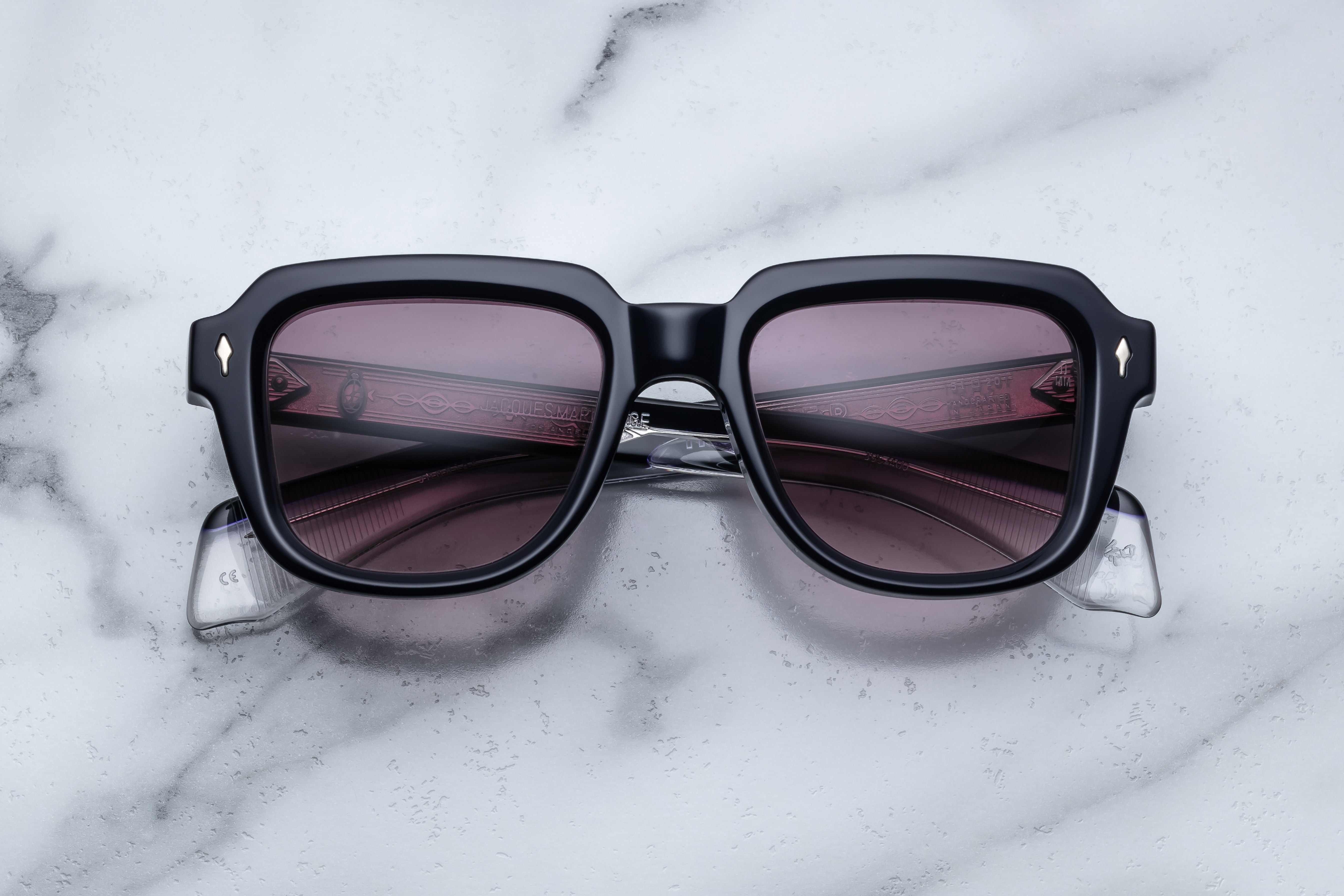 小物 JACQUES MARIE MAGE TAOS NOIR X Jacques Marie Mage Taos Noir X – Square Luxury Sunglasses with