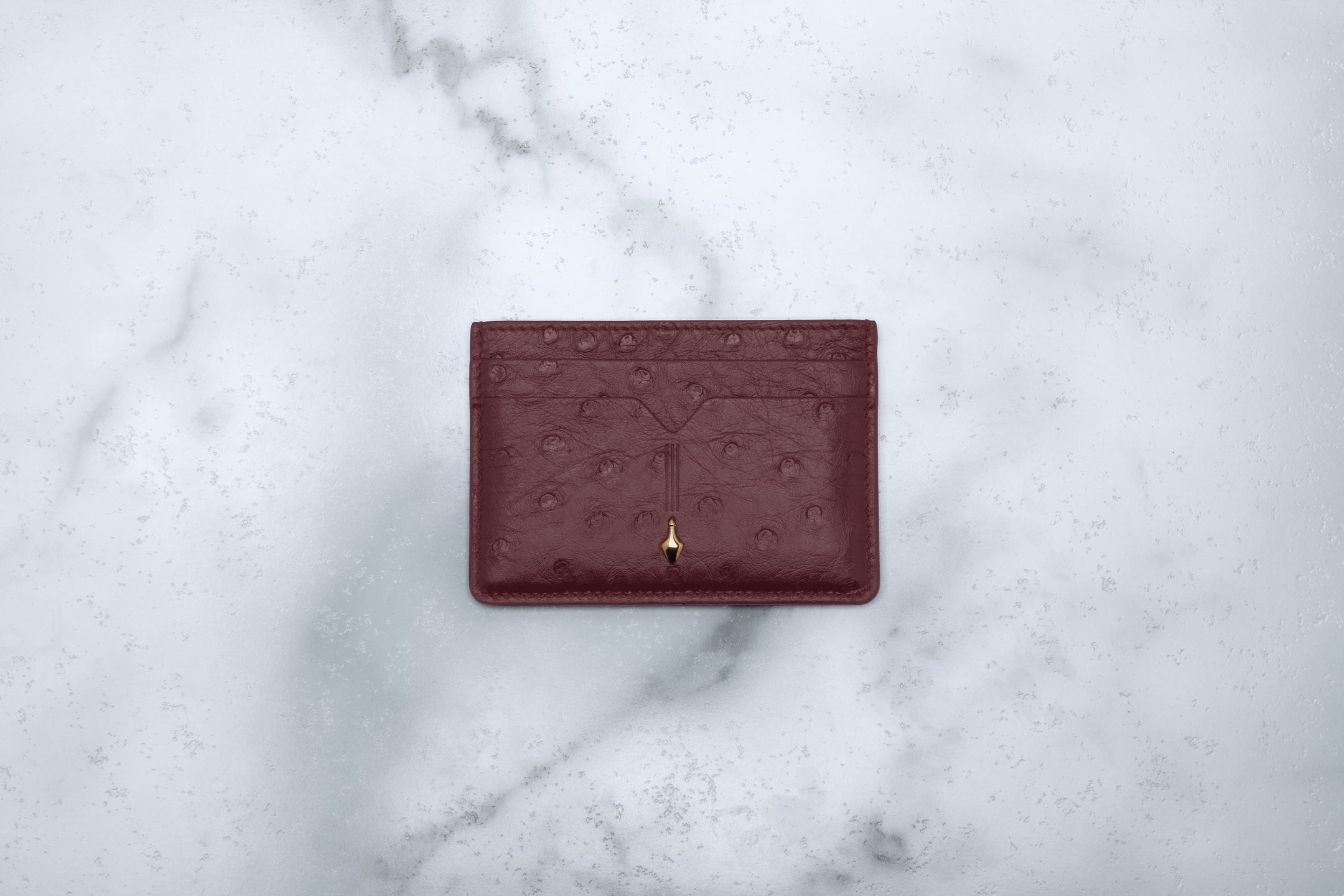 THEODORE CARD HOLDER - OSTRICH