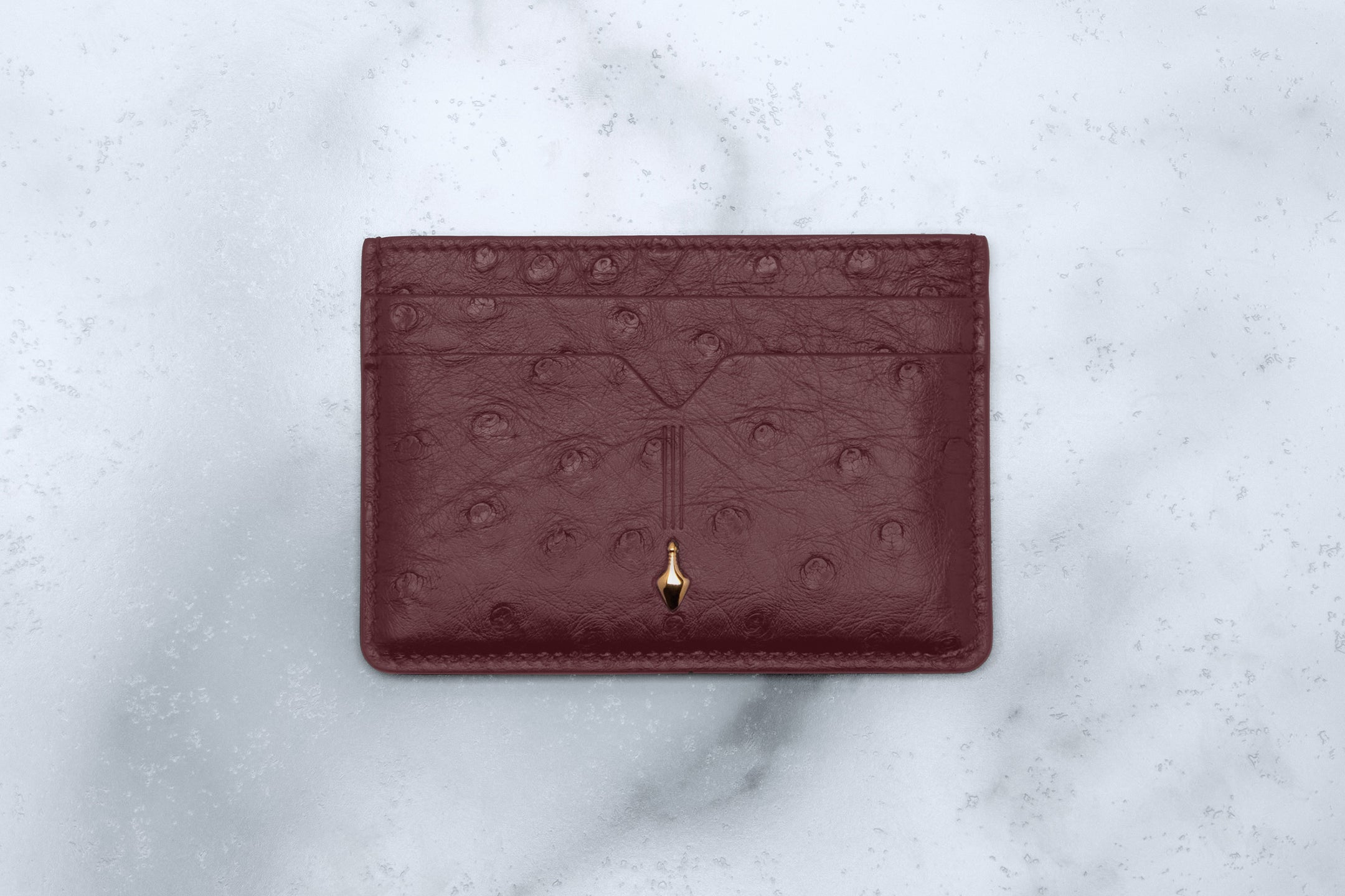 THEODORE CARD HOLDER - OSTRICH